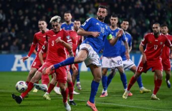 L’Italia vince in Moldova 2-0, decidono nel finale Mancini ed Esposito