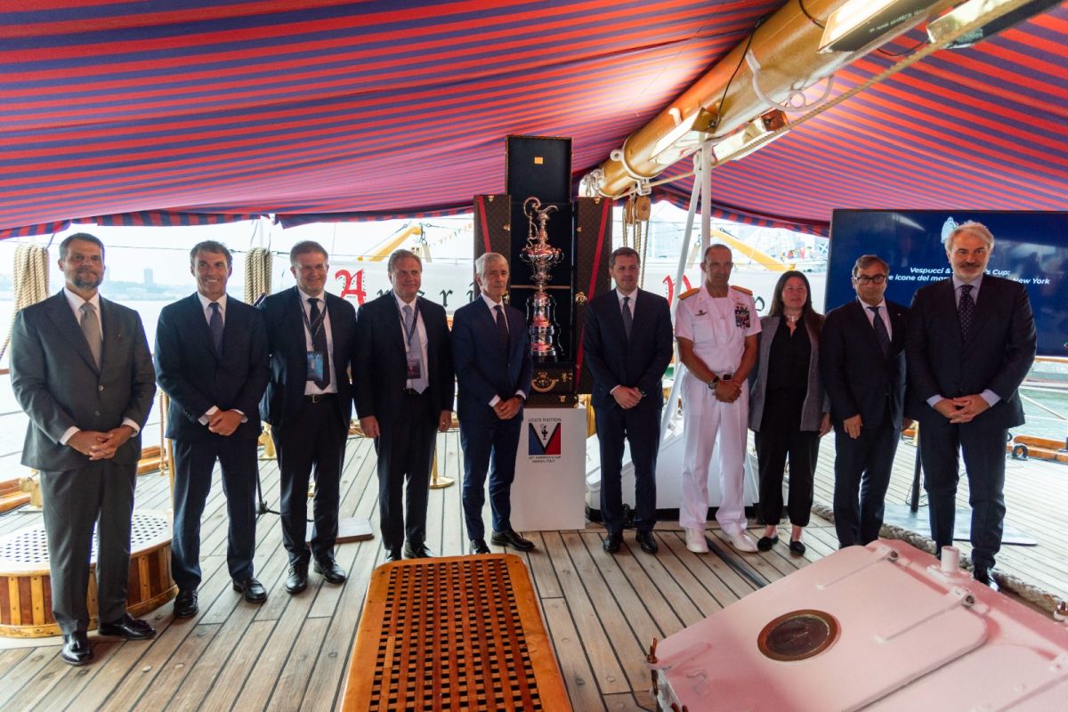 Vespucci e America&rsquo;s Cup si incontrano a New York, presenti Abodi e Mezzaroma
