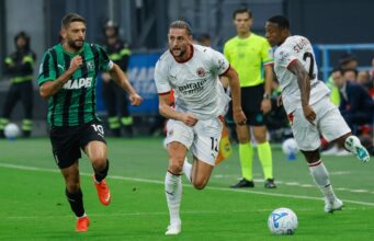 Odenthal risponde a Rabiot, al Mapei Stadium Sassuolo-Milan 1-1